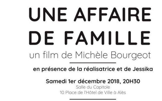 Visuel Projection du film  » Une affaire de famille  » documentaire réalisé par Michèle Bourgeot