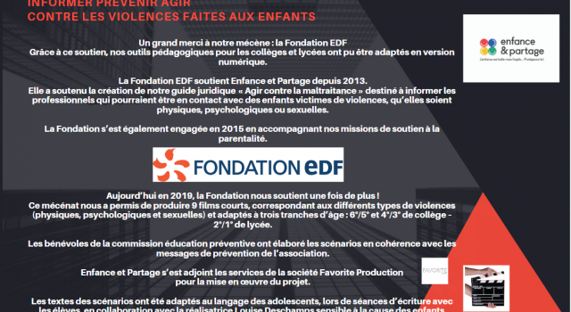 Visuel Un grand merci à notre mécène : la Fondation EDF
